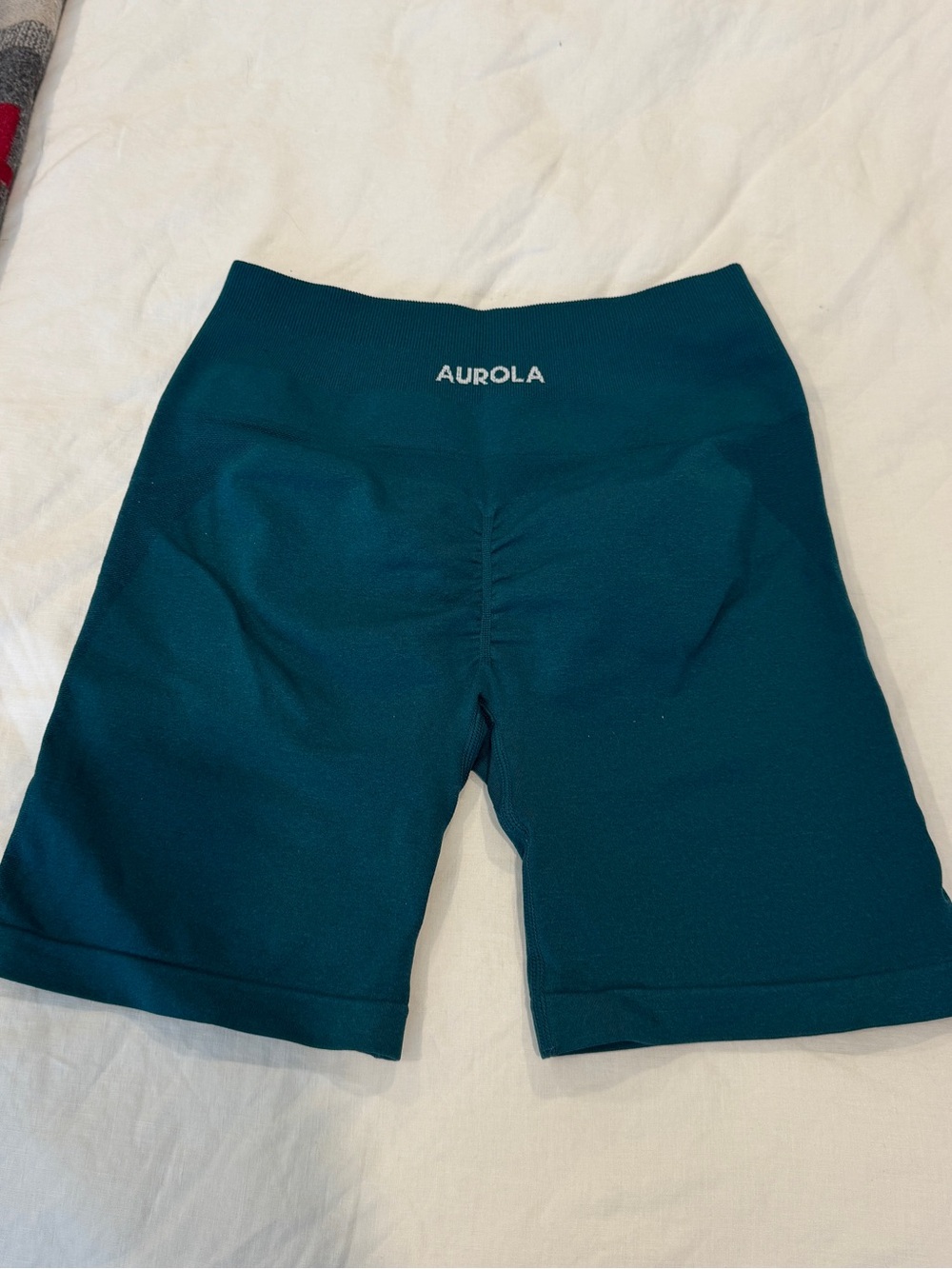 Aurola Teal Scrunch Bike Shorts Size M